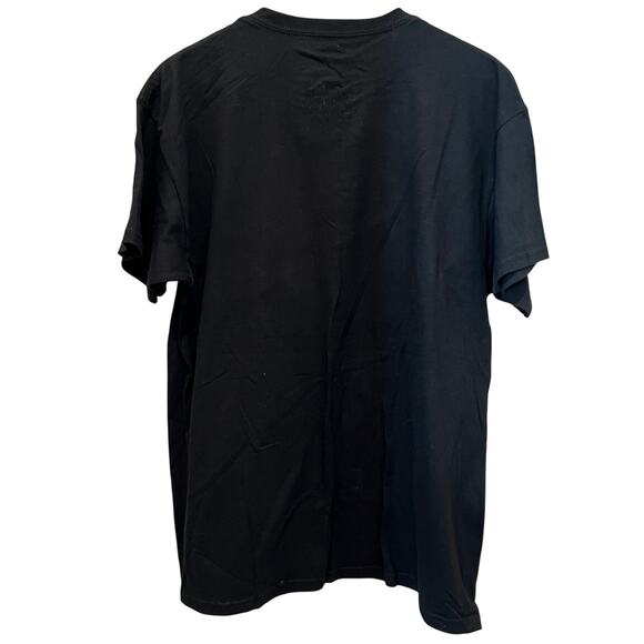 ODM T-Shirt XL Graphic Print Annoyed Cat "Meh" Funny Back to School Black  NEW - Picture 3 of 4